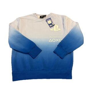 Sony PlayStation Pullover Sweatshirt Youth Ombré SZ 11-12 Classic Logo 2025 Ps5